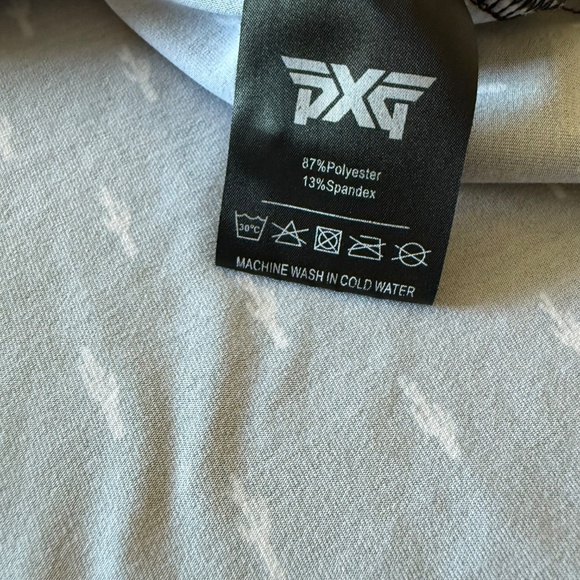 PXG Parson Xtreme Primary Black Cactus AOP Performance Golf Polo Mens LARGE - Picture 9 of 9